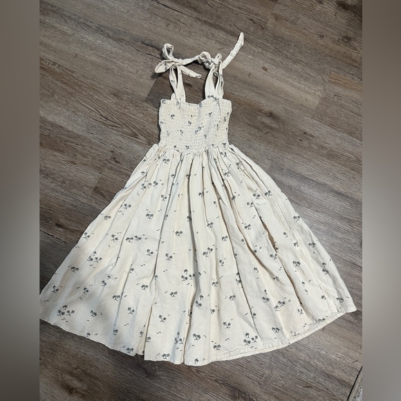 Rylee + Cru Other - Rylee + Cru 4-5y Ivy Dress Tan Beige Palm Tree Tropical Vacation